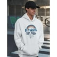 thumbnail image 2 of Be Positive Live Well Hoodie Men -Image by Shutterstock, Male 4X-Large, 2 of 4
