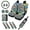 Black Skull Rose Print, variant on chaqlin Black Turtle Floral 15 Pcs Car Accessories Seat Covers Full Set Steering Wheel Cover for Women Men Rear Center Console Pad Cup Holders Keychain Seat Belt Pads Universal Fit