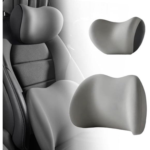 Car Headrest & Lumbar Support Cushion, 2025 Upgrade Ergonomic Car Seat Headrest & Lumbar Cushion with Adjustable Strap, Car Head Rest and Lumbar Pillow Set for Neck Back Pain Relie (Blue)