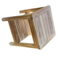 thumbnail image 4 of Grade-A Teak Wood Dublin Shower Seat 15" Outdoor Patio Stool Bench, 4 of 4