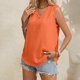 thumbnail image 3 of MKLEKYY Playeras Camisolas De Lino Sin Mangas Con Cuello En V Y Volantes Para Mujer, De Verano, Con Dobladillo Y Borde De Color Liso Talla XXL, 3 of 3