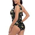 thumbnail image 4 of Wukai Bees Chic One Shoulder Swimwear with Ruffle Design and Tummy Control Skirt: Fashionable, Supportive, Comfortable for Beach-XX-Large, 4 of 7