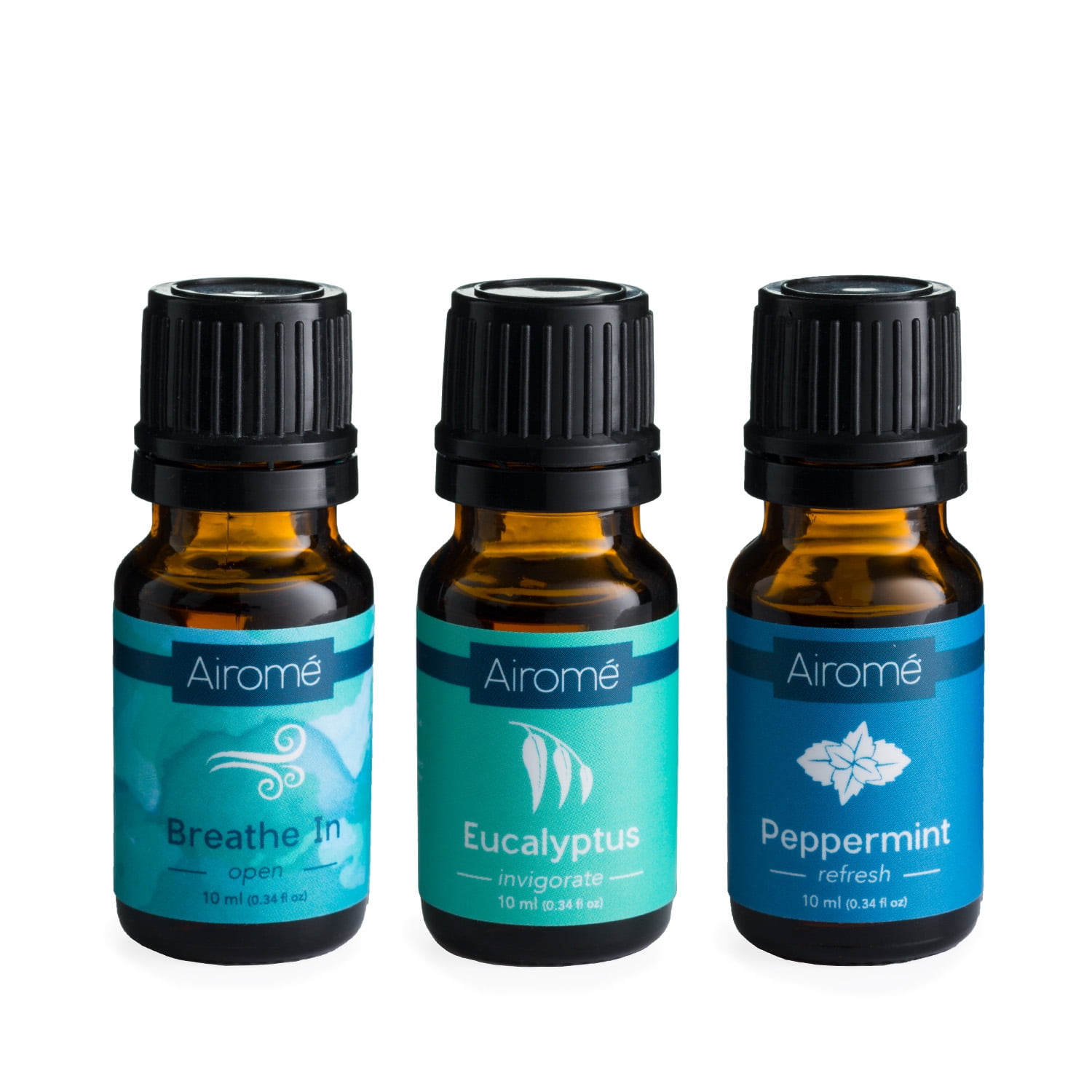 Airome Breathe Clear Giftset 100% Pure Essential Oil: Eucalyptus, Peppermint & Breathe In