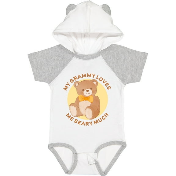 Inktastic My Grammy Loves Me Beary Much Boys or Girls Baby Bodysuit