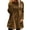 Brown, variant on Women's Velvet Tunic Top Long Sleeve Crew Neck with Pockets Loose Fit Casual Pullover