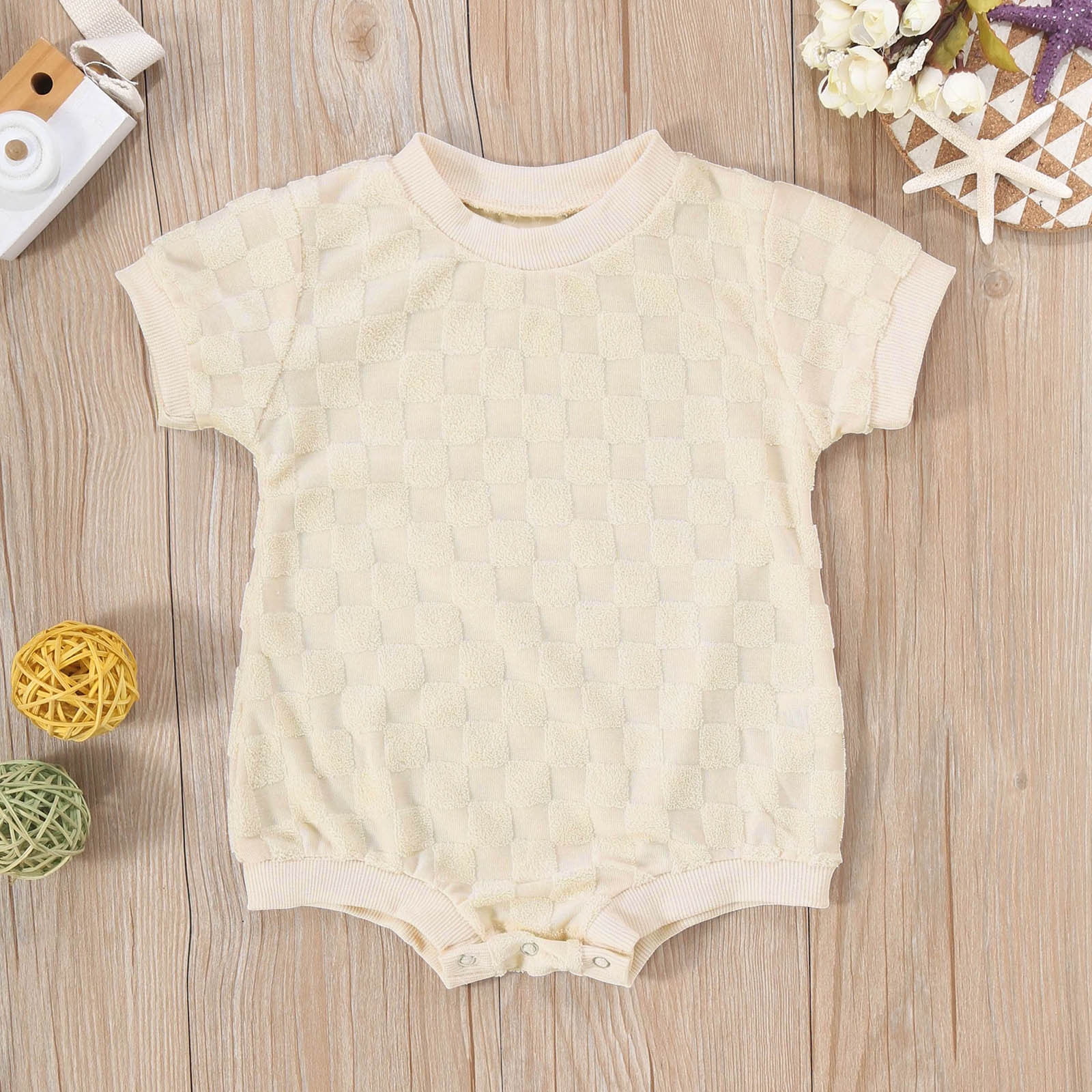 JHLZHS Baby Girl Romper Long Sleeve for Photos Boys Girls Short Sleeve Plaid Romper Bodysuits Clothes for Kids Dress up Cute Baby Girl Clothes Fall