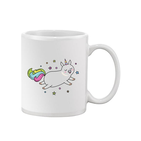 Colorful Unicorn Pig. Mug -Image by Shutterstock,