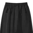 thumbnail image 4 of Lullu Toddler Girls Cotton Linen Pants Breathable Straight Wide Leg Pants, Sizes 4-13, 4 of 4