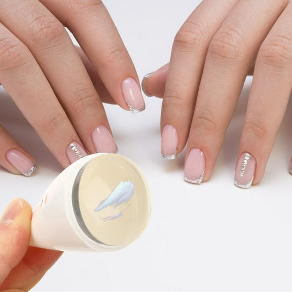 Supvox 2Pcs Rabbit Manicure Stamper Acrylic White for Anniversary Women