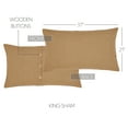 thumbnail image 5 of VHC Brands Burlap Natural Bedding Accessory, King Sham 21x37, Tan, 5 of 7