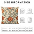 thumbnail image 5 of COMIO Designer Vintage Throw Pillow Covers Red Luxury Soft Pillows Cover with Birds Floral Pattern,Square Farmhouse Decorative Pillowcases for Couch,Bed,Outdoor, 5 of 5