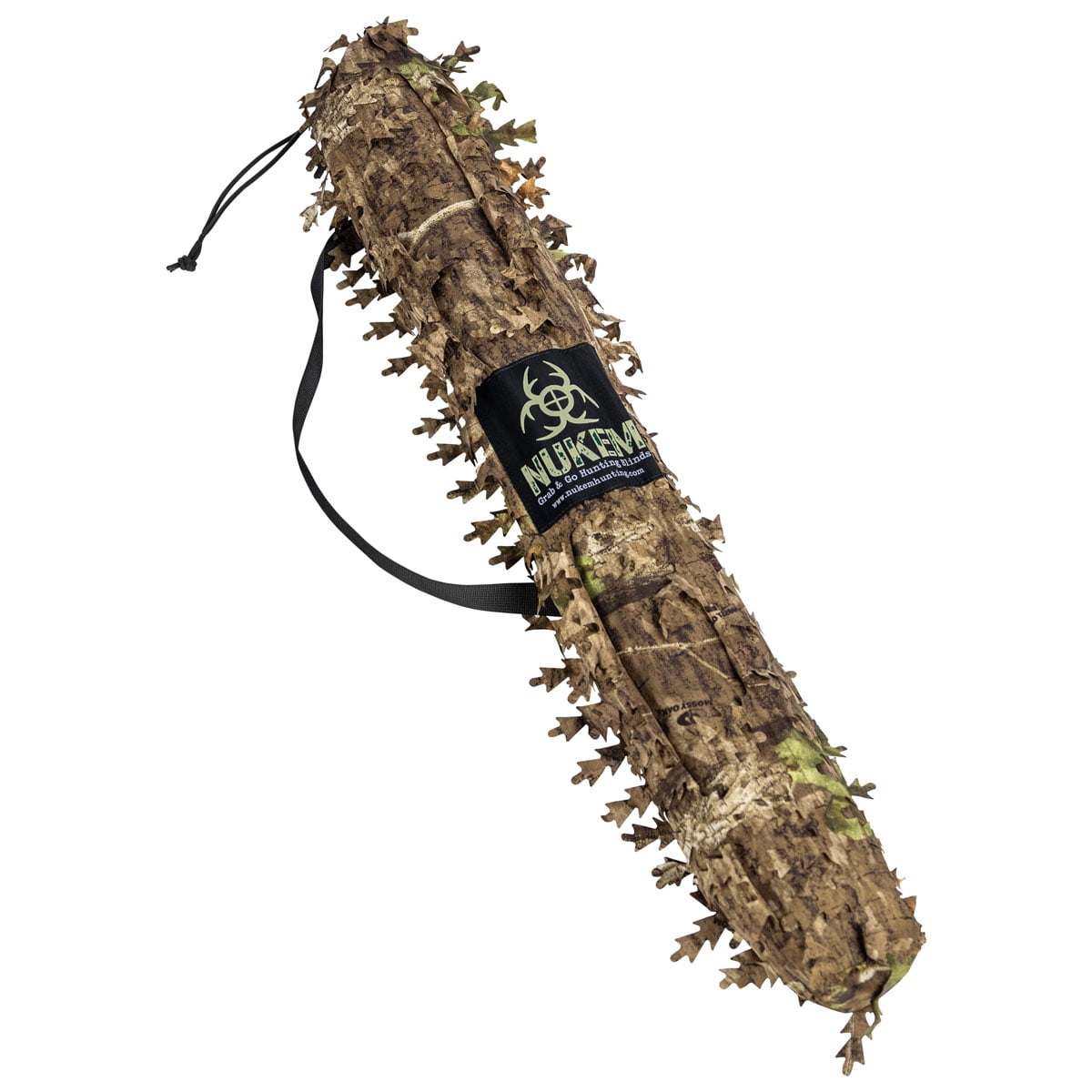 Nukem Grab & Go Hunting Ground Blind - Mossy Oak Country Roots 3D Leafy - Lightweight Stake-Free Pop up Turkey & Deer Blind (X-Large)
