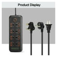 thumbnail image 7 of Smart Home Universal Outlet Power Strip With Extension Cable AC USB Port Network Filter Overload Protection Socket, 7 of 7