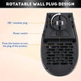 thumbnail image 5 of 2 in 1 Heating&Cooling Heaters for Indoor Use - Space Heater 500W - Portable Heater Plug-In with Led Screen Display - Electric Space Heater for Office and Home, 5 of 5