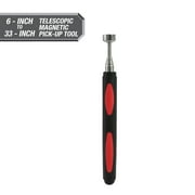 Hyper Tough Heavy Duty 6-inch to 33-inch Telescoping Magnetic Pick-up Tool, Red 4016V