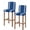 Blue, variant on Black Striped Bar Stool Covers Set of 4, Farmhouse Black White Stripes Stretch Washable Bar Chair Covers with Backs, Removable Pub Counter Height Chair Cover for Kitchen Dining Room Cafe