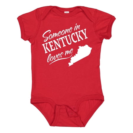 Inktastic Someone in Kentucky Loves Me Boys or Girls Baby Bodysuit