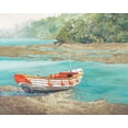 thumbnail image 2 of Reynolds, Graham 32x26 White Modern Wood Framed Museum Art Print Titled - Fishing Boat I, 2 of 4