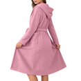 thumbnail image 6 of Gifts for Her Bathrobe for Women Fluffy Women's Nightgowns & Sleepshirts Oversize Fitness Women's Robes House Womens Robe Purple, 6 of 9