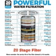 thumbnail image 4 of 20 Stage Shower Filter, Powerful Shower Head Water Filter for Hard Water, Showerhead Filters to Remove Chlorine Toxic Chemical, 4 of 7