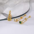 thumbnail image 5 of Cubic Zirconia Link Chain Statement Ring with Dangle Beaded Ball Adjustable Tail Finger Band Birthstone Stacking Eternity Promise Ring Tassel Dangling Charm Rings Fashion Jewelry Gifts, 5 of 6