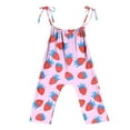 thumbnail image 4 of Toddler Girls Kids Printing Jumpsuit Playsuit Strap Romper Summer Outfits Clothes, 4 of 4