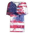 thumbnail image 5 of Save Womens Independence Day T Shirts Retro American Flag Printed T-Shirts Henley Neck Tee Short Sleeve Tops Front Button-Up T-Shirts 4Th of July Patriotic T-Shirts Lounge Dressy Blouses 2025 Clothes, 5 of 5