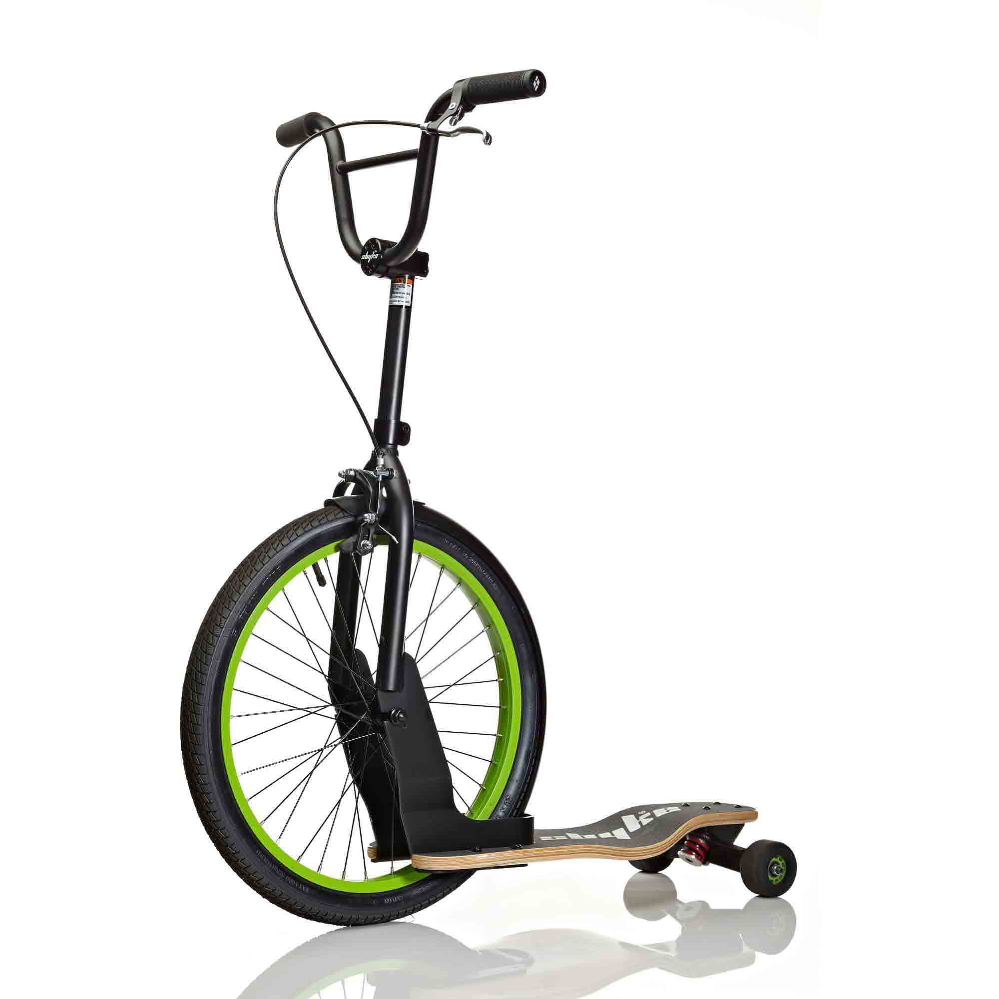 sbyke p20 skateboard bike hybrid kick scooter