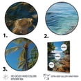 thumbnail image 3 of Designart "Tropical Paradise Beach Photo V" Nautical & Beach Floater Framed Wall Art Print, 3 of 7
