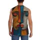 thumbnail image 4 of Balery Abstract Colorful Duality Camisetas sin mangas para hombre, absorbe la humedad y protege contra el mal olor.-X-Large, 4 of 7