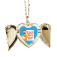 thumbnail image 1 of El padre ama a gran Collar colgante en forma de melocotón con alas Unbranded M, 1 of 3