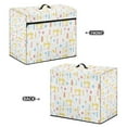 thumbnail image 2 of ZIATUBLE Sewing Machine Pattern Sewing Machine Protect Cover Sewing Tools Cute Sewing Machine Dust Cover Protective Cover with Tote Handle and Pocket to Keep Sewing Accessories, 2 of 7