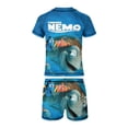 thumbnail image 6 of Finding Nemo Boys 2-Piece Swimsuit Set, Short Sleeve Rash Guard & Swim Trunks, 6 of 7