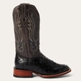 thumbnail image 2 of Men's Stetson Ozzy Full Ostrich Boots Square Toe Handcrafted JBS Collection Black, 2 of 6