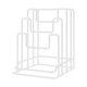 thumbnail image 1 of Soporte para tabla de cortar, soporte para tabla de cortar, organizador independiente, rejilla para tapas de ollas y sartenes, para placa de horno,, 1 of 8