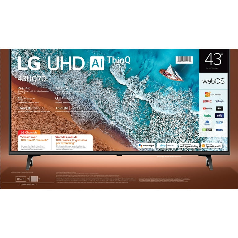 LG 43” 4K UHD Smart Gaming TV with webOS & AI Processor LG 43” 4K UHD Smart Gaming TV with webOS & AI Processor
