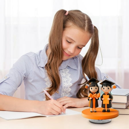 Blueek Graduation Season 2D Desktop Ornament – Perfect Graduation Gift for Teachers Students Sisters – Memorable Keepsake Decoration 4 Inch Orange