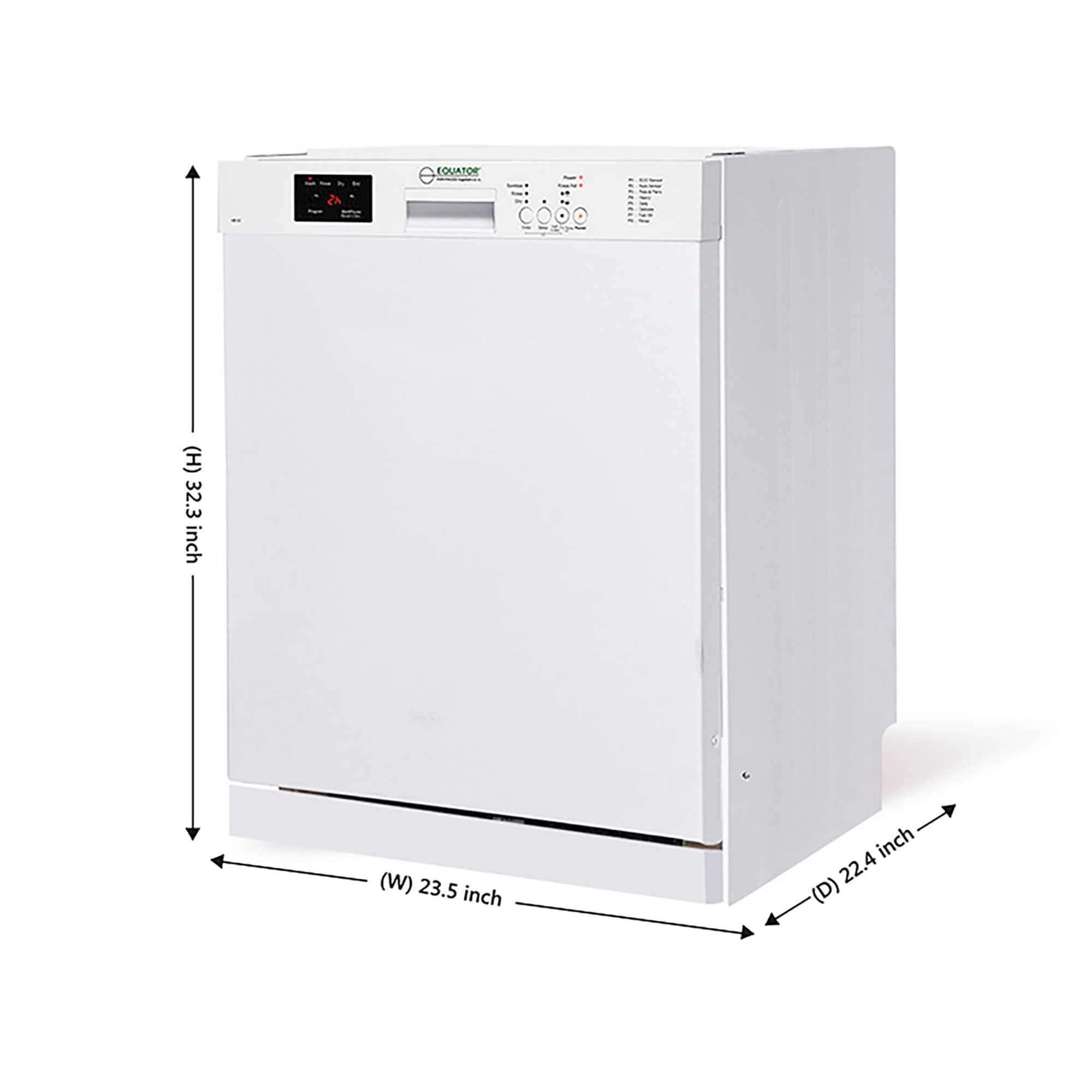 Pemberly Row 24" Dishwasher 14 Place & 3/4 HP Garbage Disposer 51dB 110V