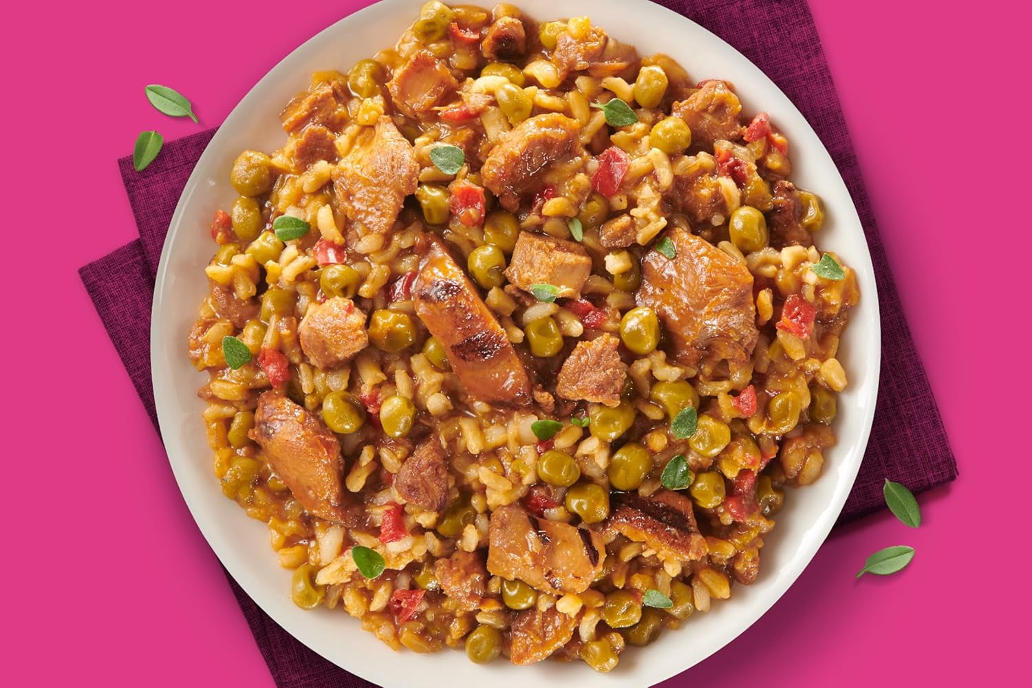 Miss Olive’s Chicken Tikka Masala & Rice Meal, 6 Pack (6/9.9 oz Trays) – Heat & Serve Microwave Meals – K12 Compliant, Nutritious Ready-to-Eat Entrées
