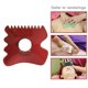 thumbnail image 4 of Tablero de Terapia física hecha a mano Belleza Facial Masajeador facial de cerámica hinchazón Rejante Aliviar el tratamiento - rojo Sunnimix Tablero de raspado, 4 of 8