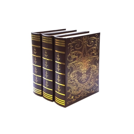 Bellagio-Italia Imperial Book Box - CD/DVD Storage Binder - 144 Capacity Storage Organizer for DVDs, CDs, Blu Rays, & Video Games - Acid-Free Binder Organizer Sheets - 3 Pack