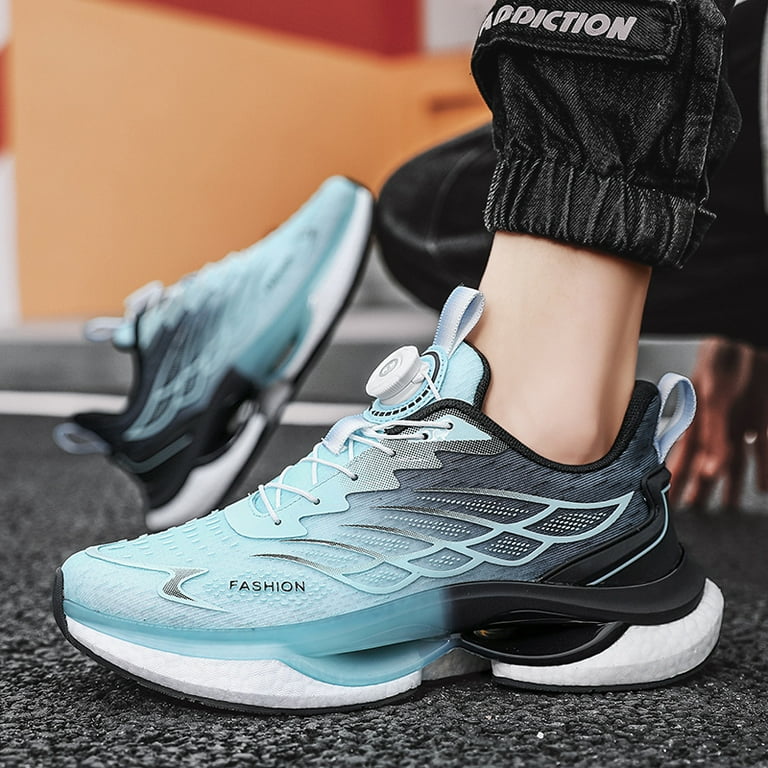 NAYUKA Men Rotary Buckle Running Shoes Women Reflective