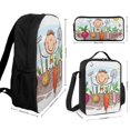 thumbnail image 1 of Happy Farm Backpack Trio Kit Lightweight Polyester Bookbag Snack Bag Pen Case, 1 of 4