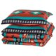thumbnail image 1 of Juego de edredón tribal geométrico multicolor de 3 piezas con diseño del suroeste para dormitorio, hogar, dormitorio, apartamento, tamaño king, 1 of 5