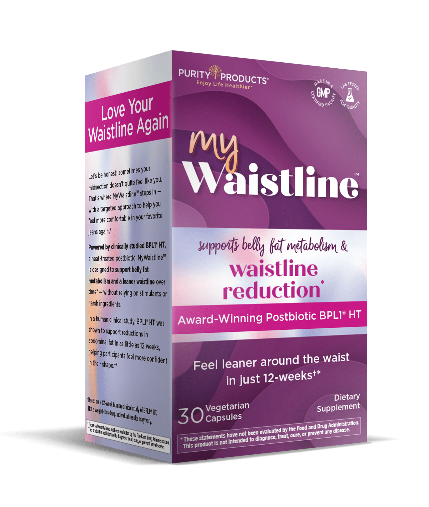 (4 pack) Purity Products MyWaistline BPL1® HT Postbiotic