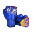 thumbnail image 1 of Guante de boxeo para niños de 6 oz, guantes de entrenamiento para niños y niñas para saco de boxeo. Azul, 1 of 9