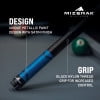 thumbnail image 3 of Mizerak 57″ Metallic Hardwood Pool Cue Stick – Satin Finish, Nylon Grip, Leather Tip – Stylish Canadian Maple Billiard Cue, 3 of 5
