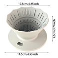 Silicone Pour Over Coffee Dripper with Stable Base, Food-Grade Hand ...