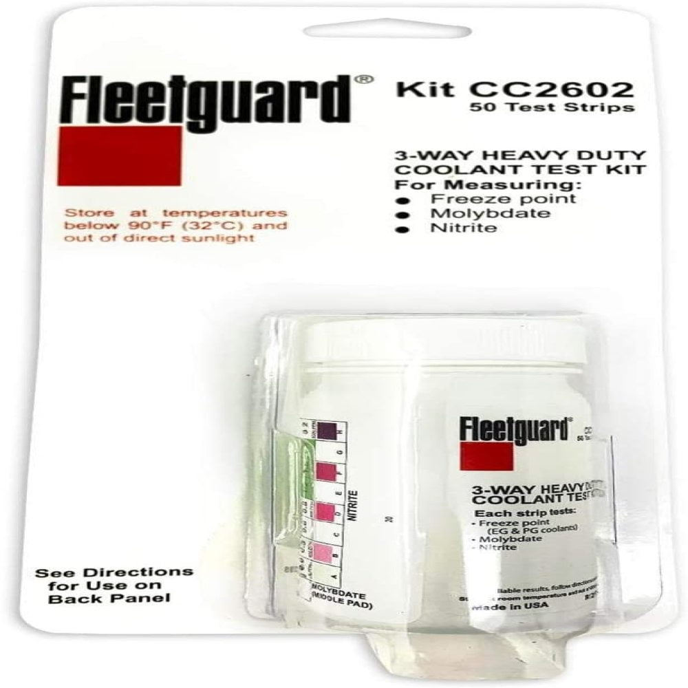CC2602B Genuine Fleetguard Part 3 Way Coolant Test Kit Strip for sale online 