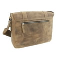 thumbnail image 2 of Vagarant Traveler Full Grain Leather Casual Messenger Bag L73.BLK, 2 of 3